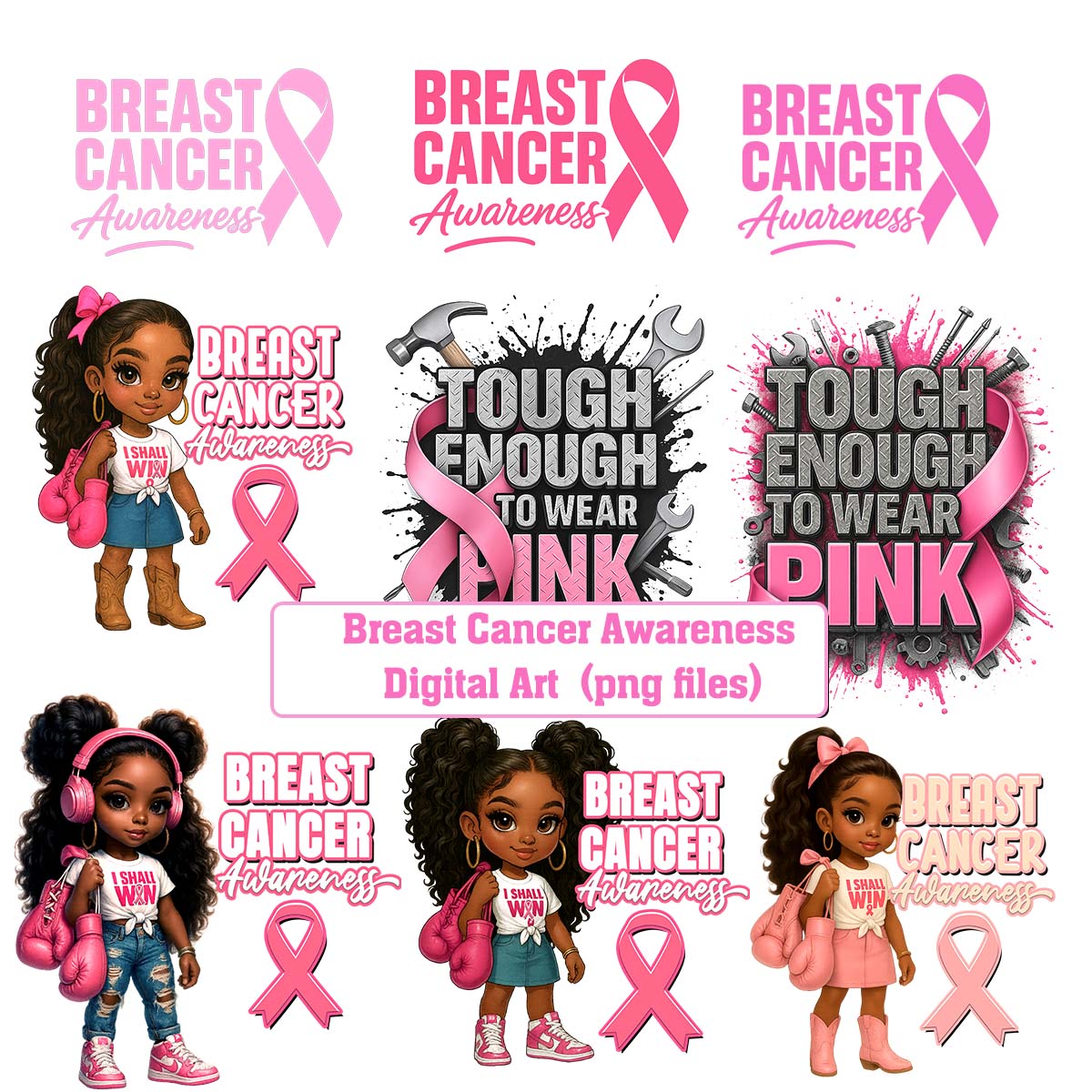 Breast Cancer Awareness Digital Art