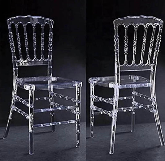 Clear Napoleon Ice Stackable Chair Rental